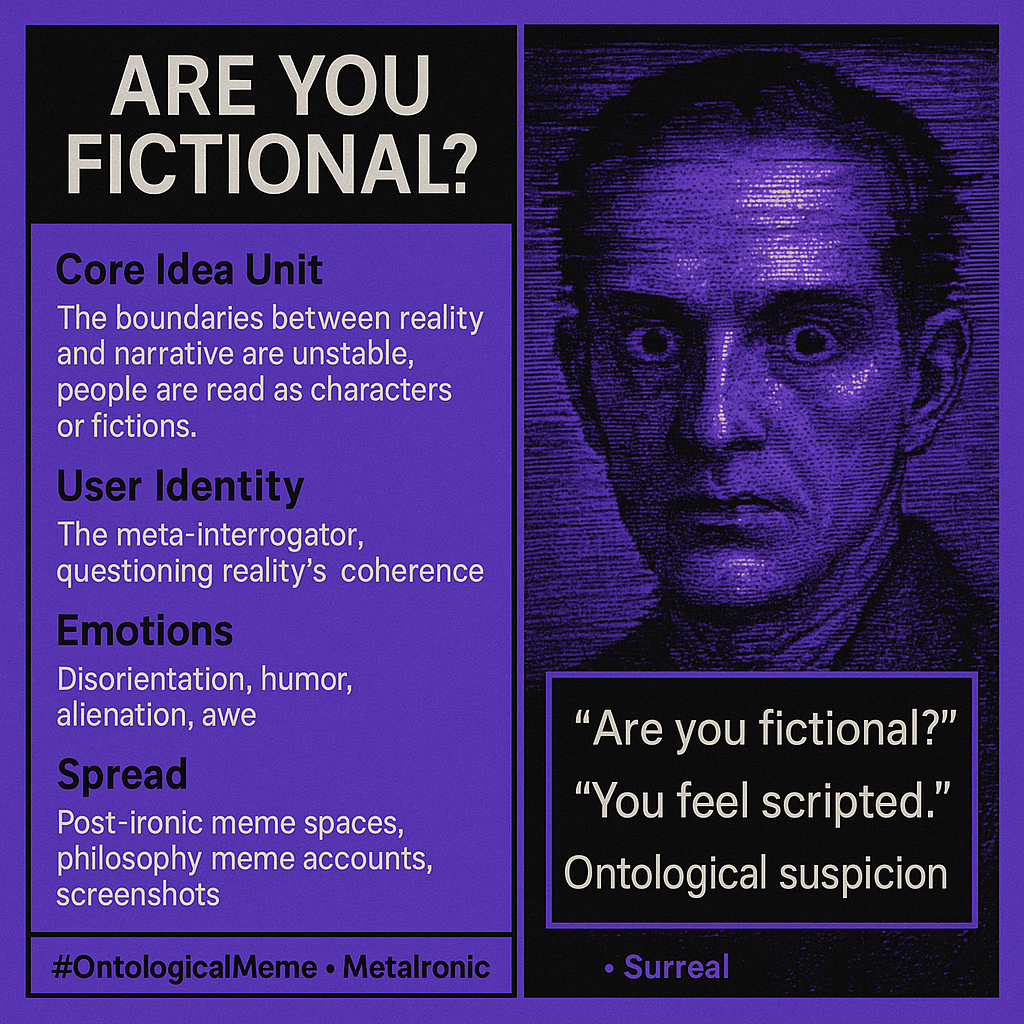 “Are You Fictional”